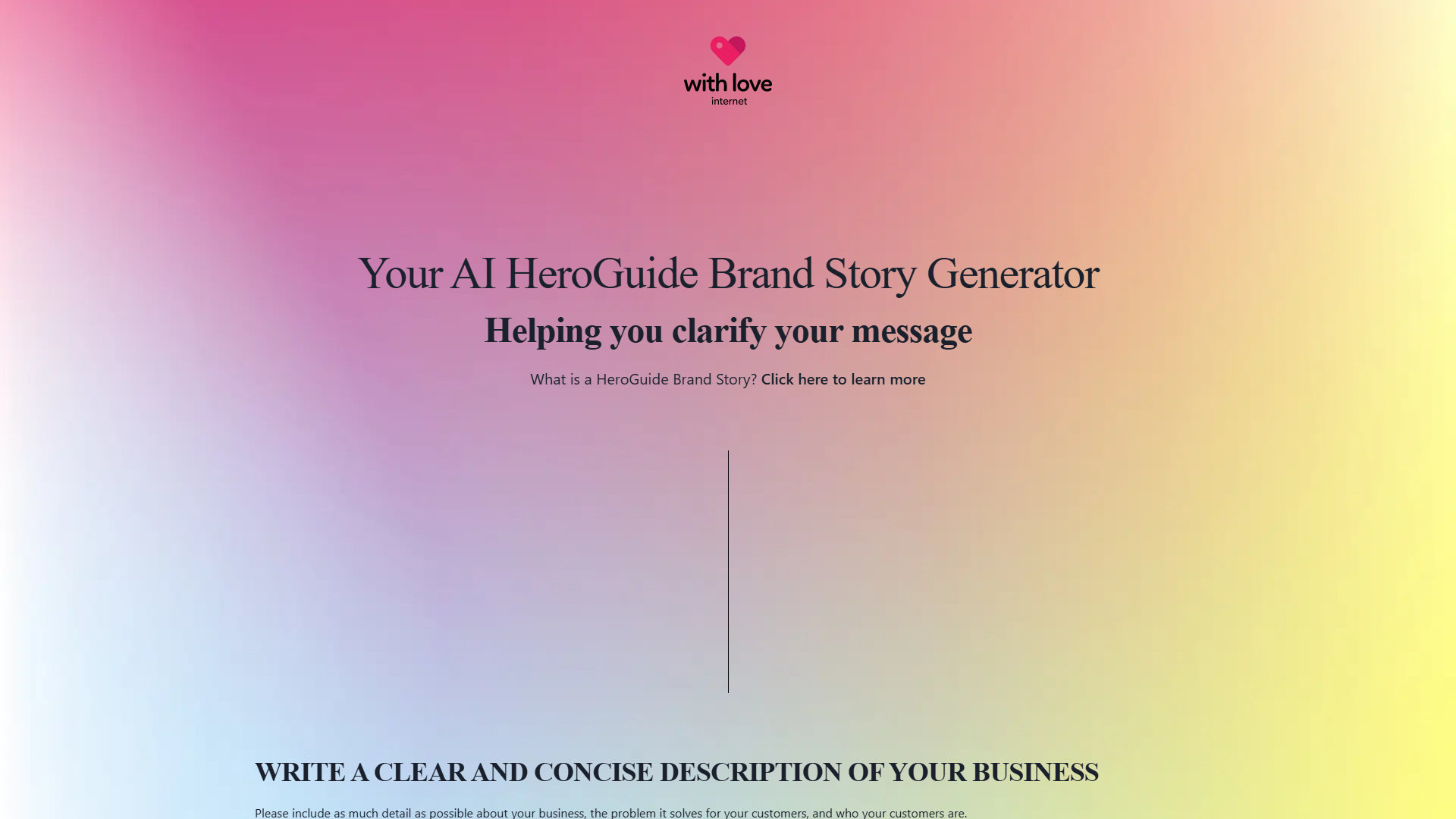 HeroGuide Brand Story Generator HeroGuide Brand Story Generator