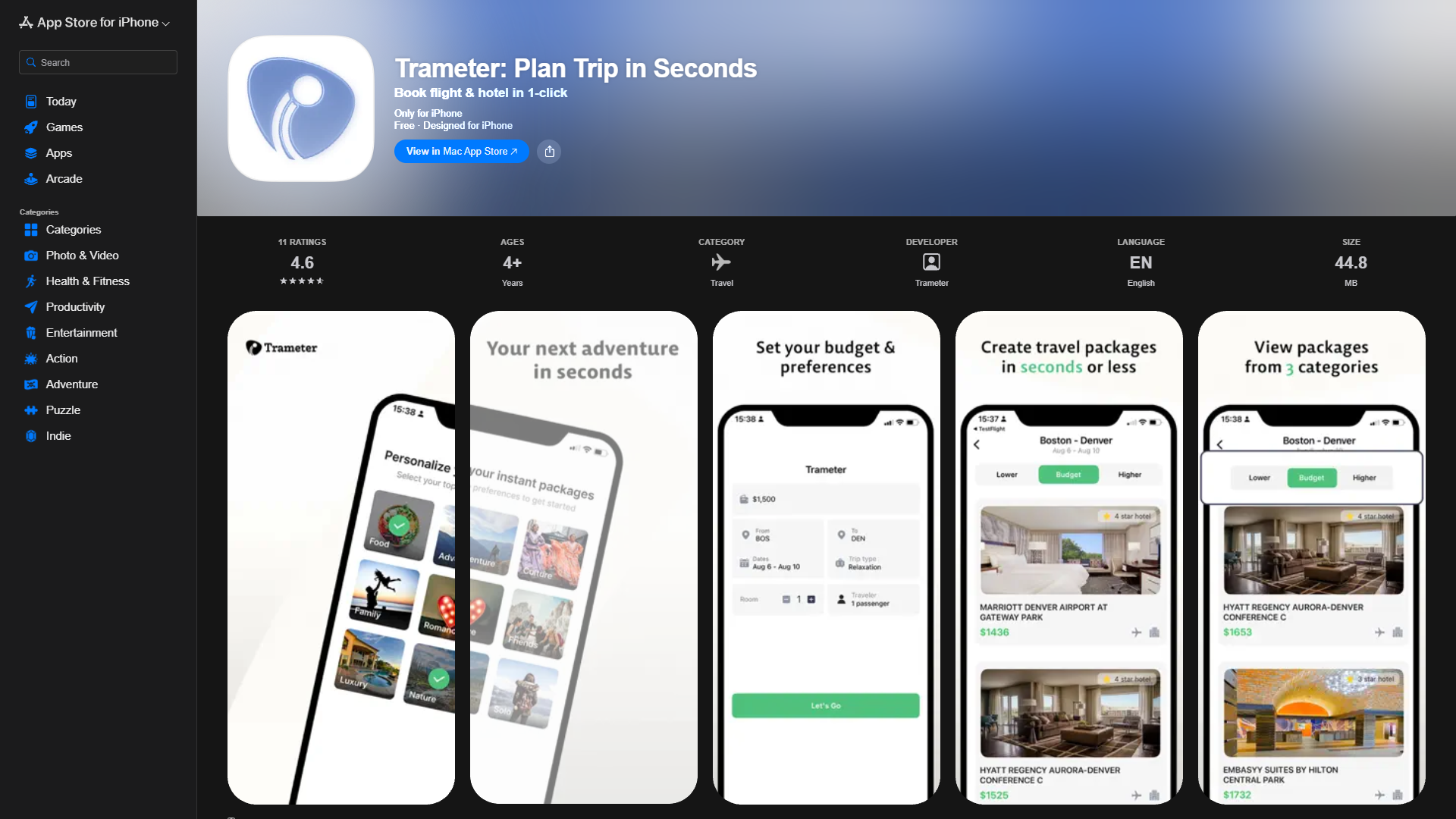 Trameter: Plan Trip in Seconds Trameter: Plan Trip in Seconds
