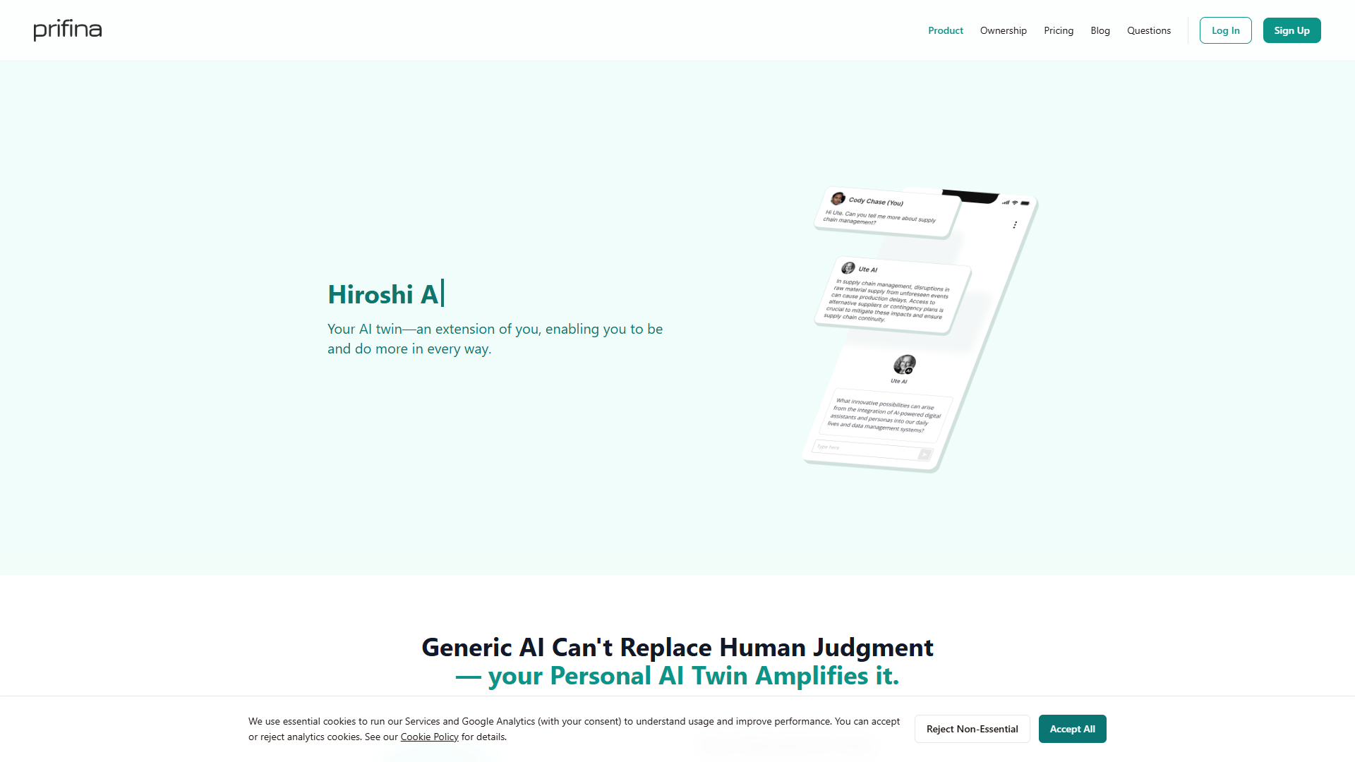 Hiroshi AI — Personal AI Twin от Prifina Hiroshi AI — Personal AI Twin от Prifina