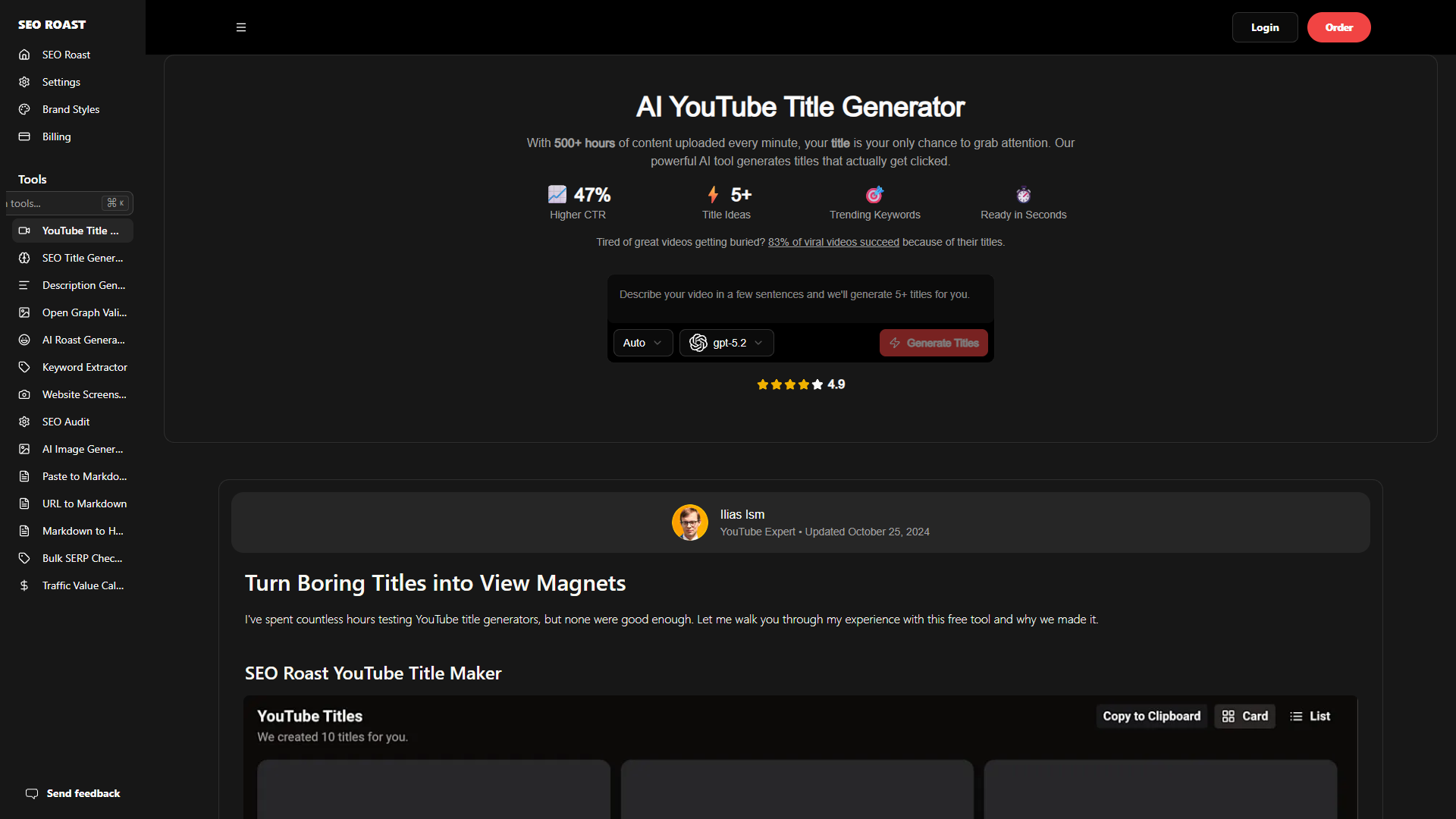 FREE AI YouTube Title Generator FREE AI YouTube Title Generator