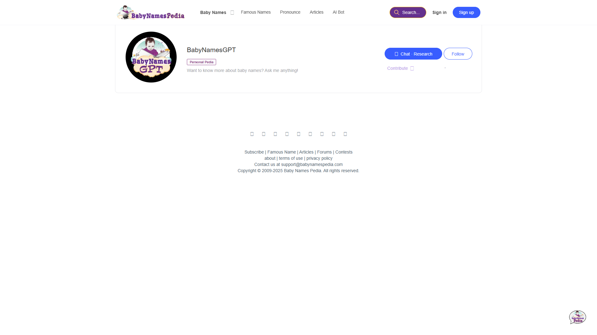 BabyNamesGPT BabyNamesGPT