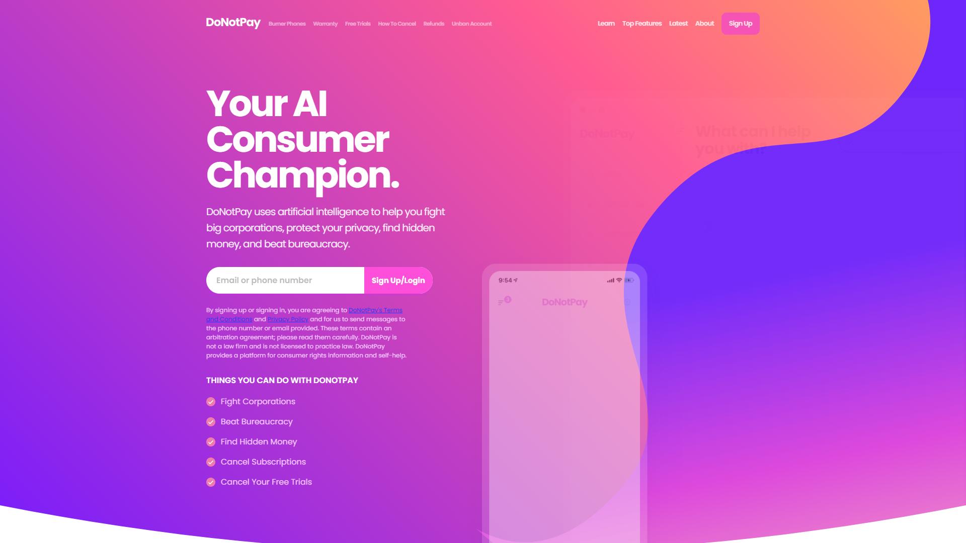 DoNotPay DoNotPay