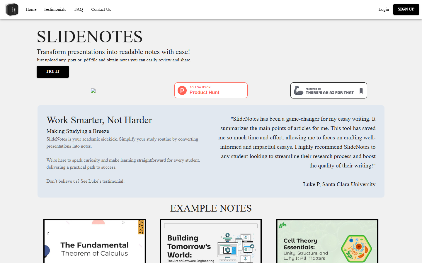 SlideNotes SlideNotes
