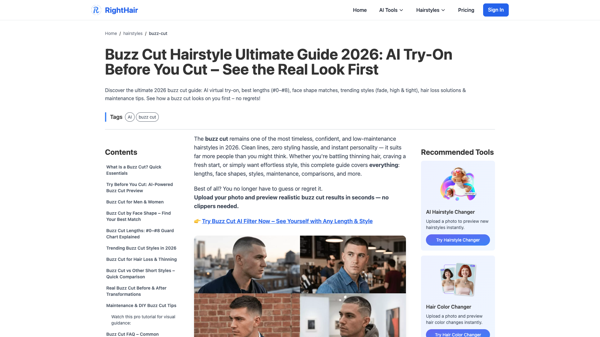 Buzz Cut Hairstyles 2026: AI Virtual Try-On & Guide Buzz Cut Hairstyles 2026: AI Virtual Try-On & Guide