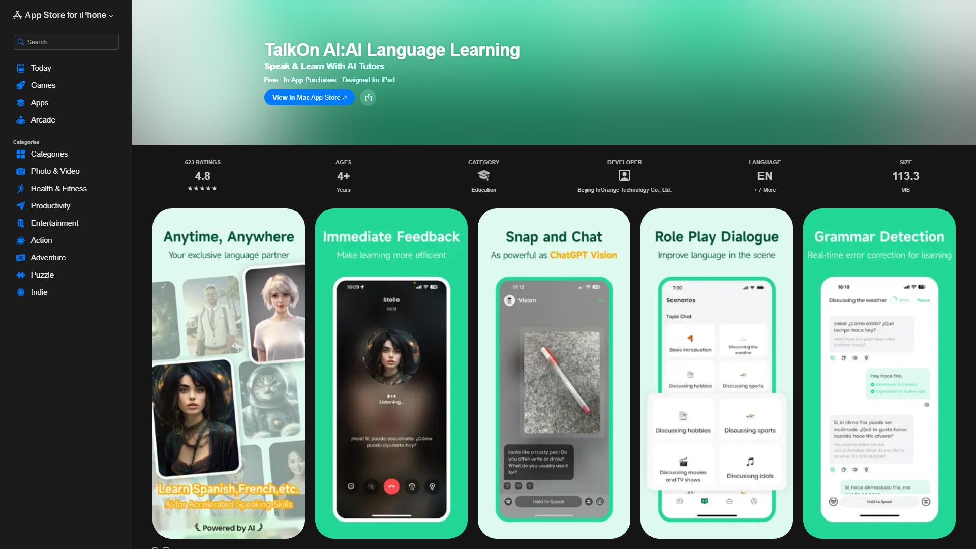 TalkOn AI: AI Language Learning TalkOn AI: AI Language Learning