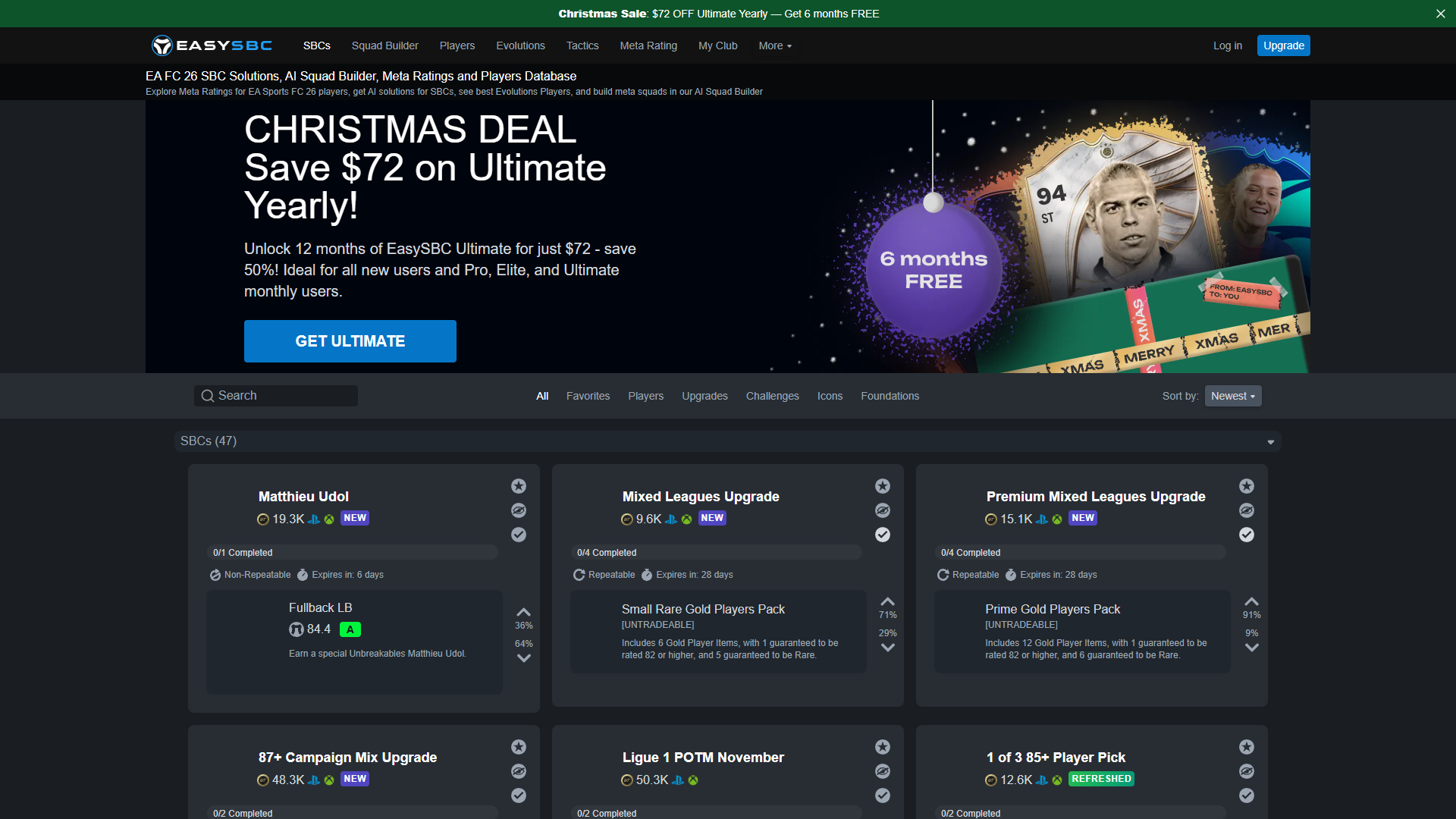 EasySBC — EA FC 26 AI Squad Builder EasySBC — EA FC 26 AI Squad Builder