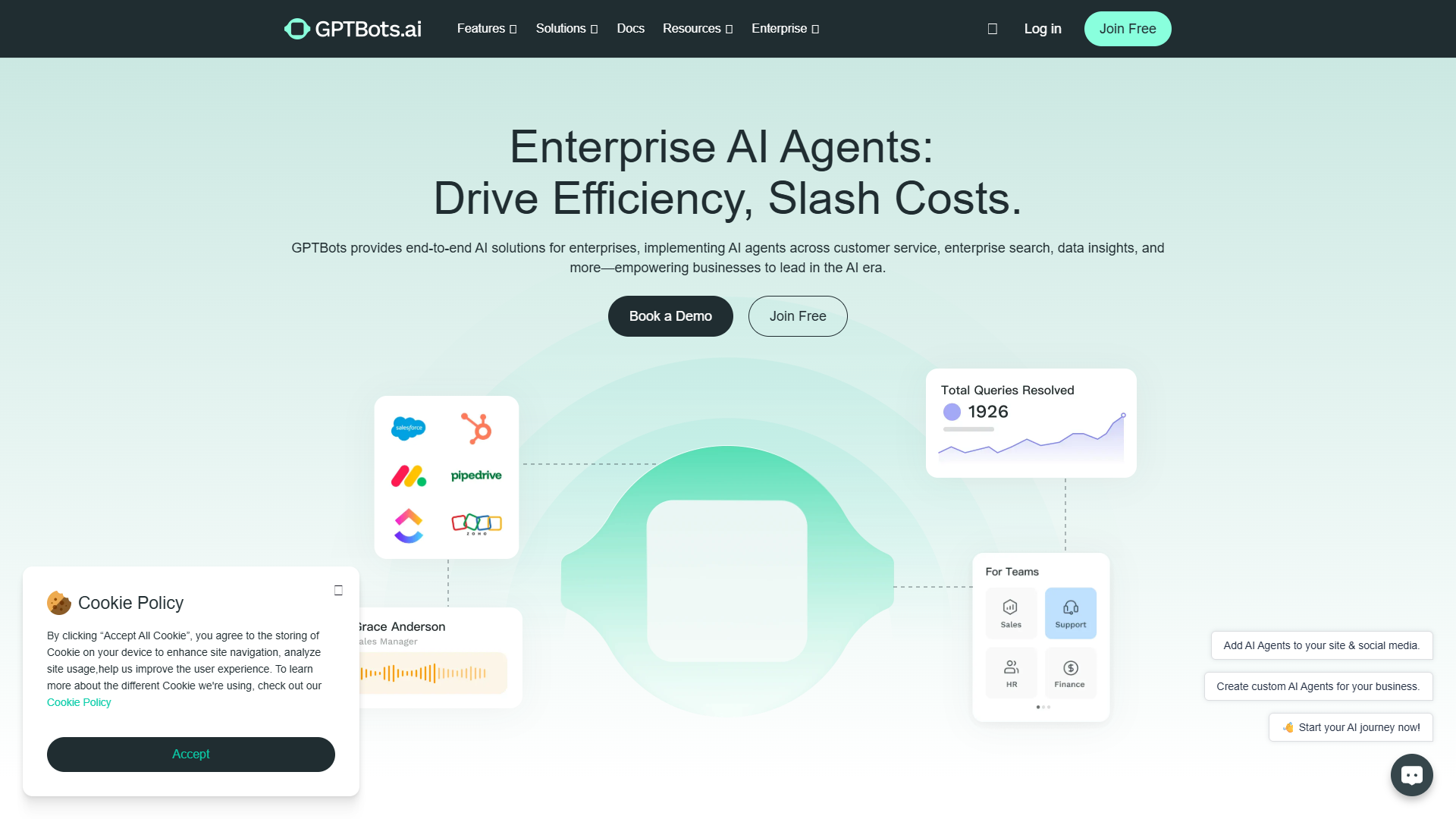 GPTBots Enterprise AI Agents GPTBots Enterprise AI Agents