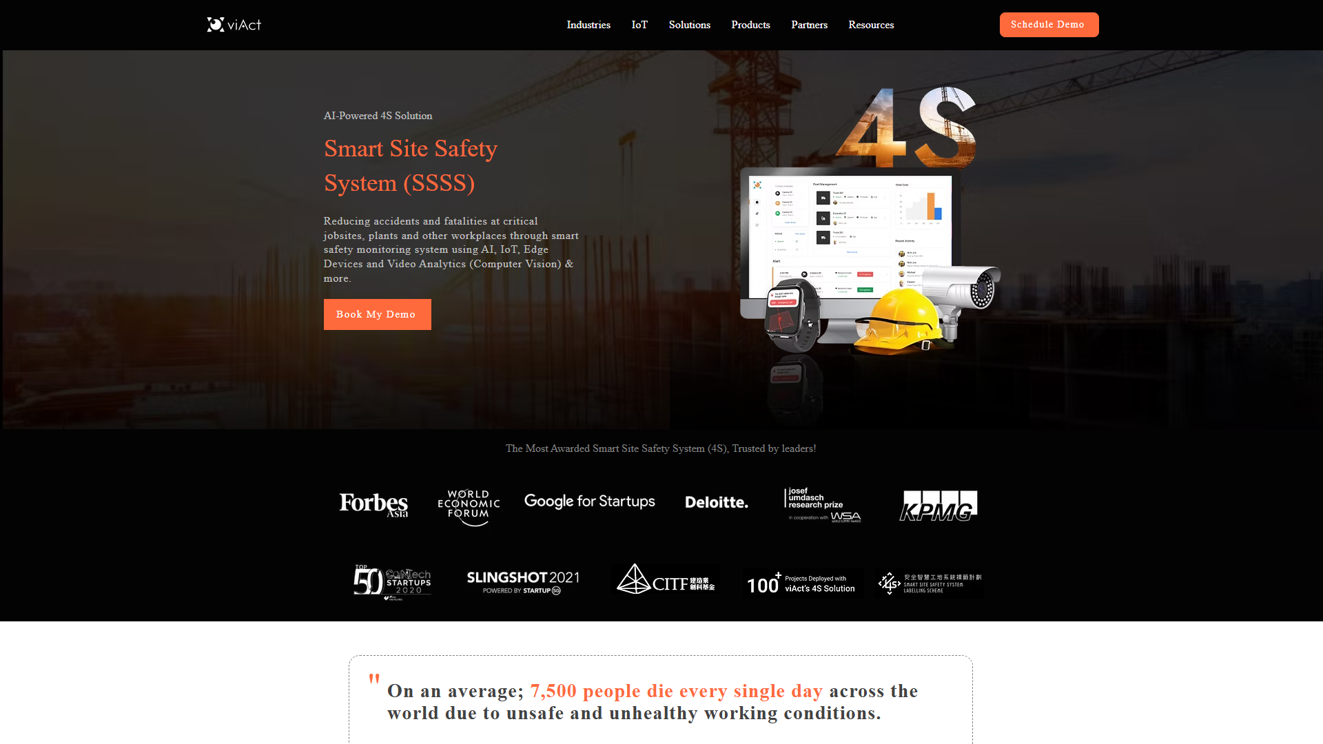viAct Smart Site Safety System (SSSS) viAct Smart Site Safety System (SSSS)