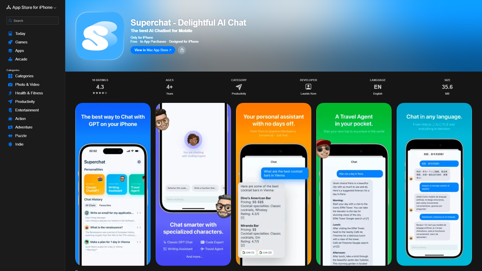 Superchat - Delightful AI Chat Superchat - Delightful AI Chat
