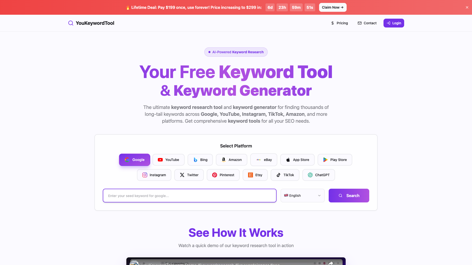 YouKeywordTool YouKeywordTool