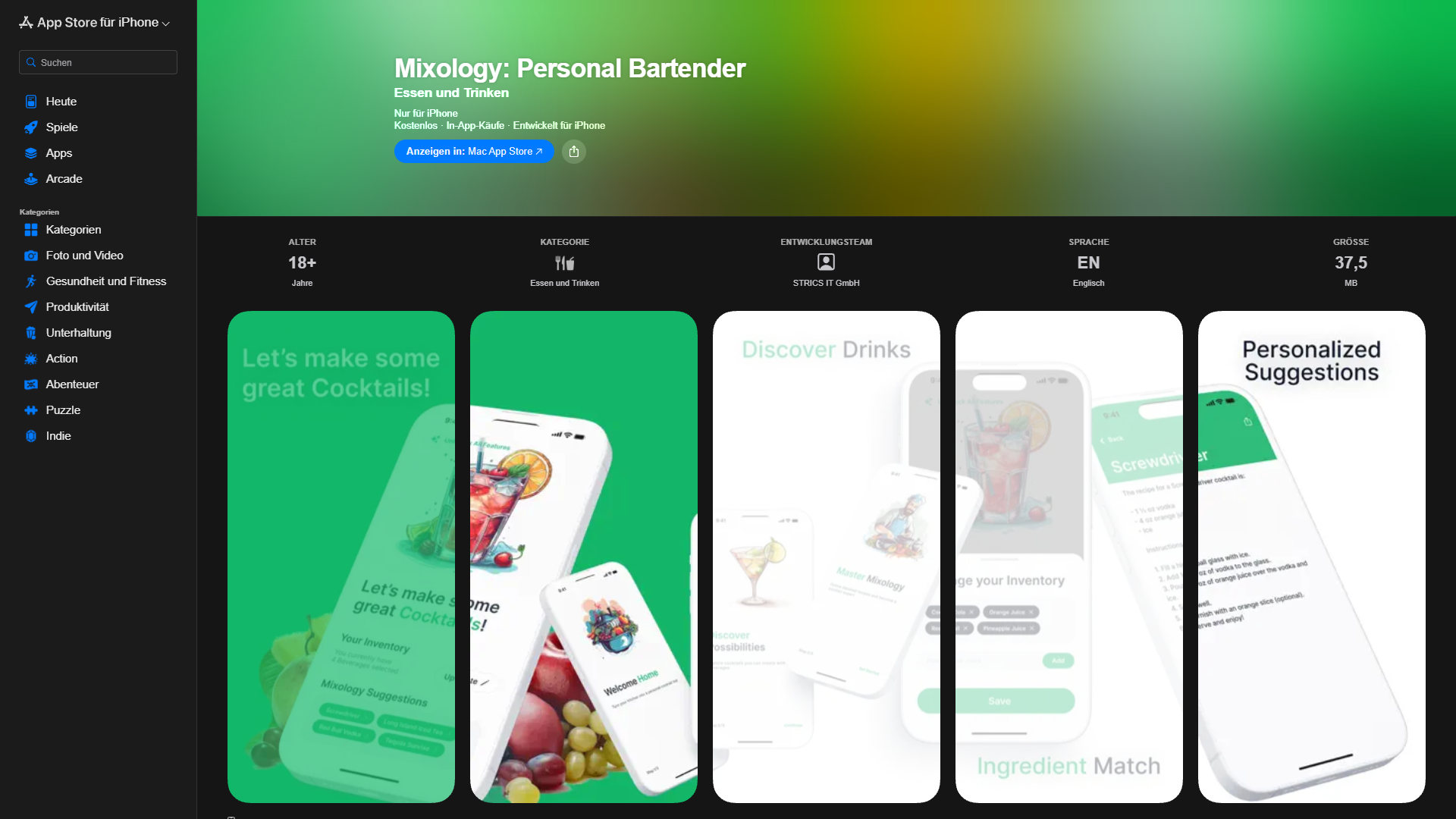 Mixology: Personal Bartender Mixology: Personal Bartender