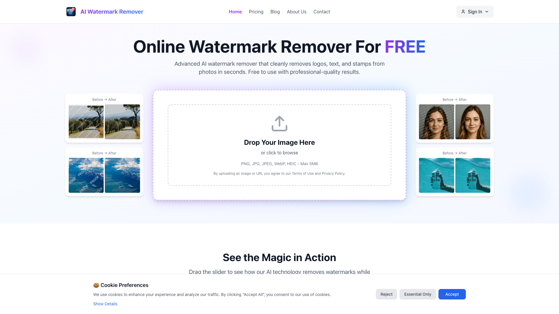 AI Watermark Remover AI Watermark Remover