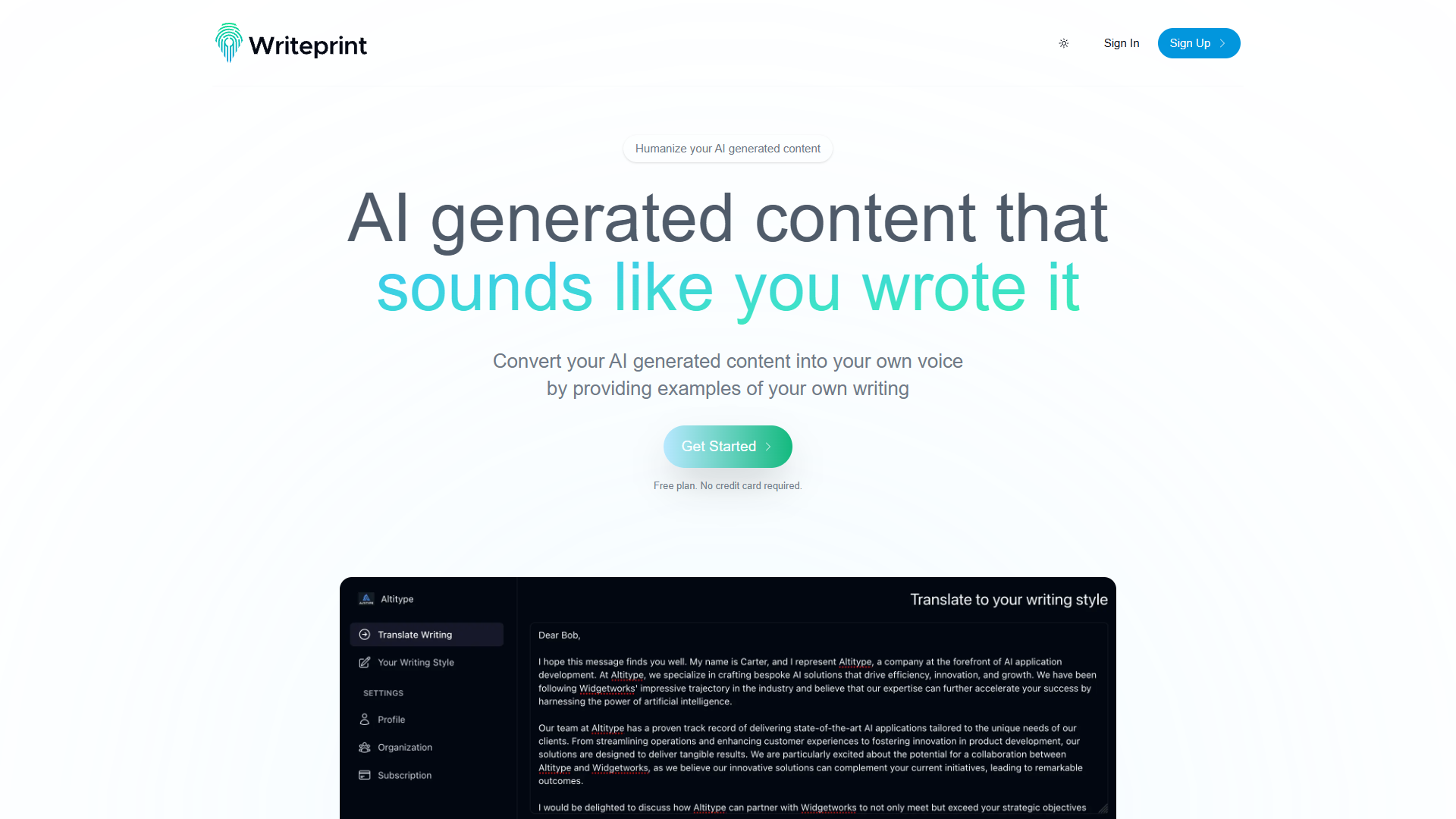 Writeprint.ai Writeprint.ai