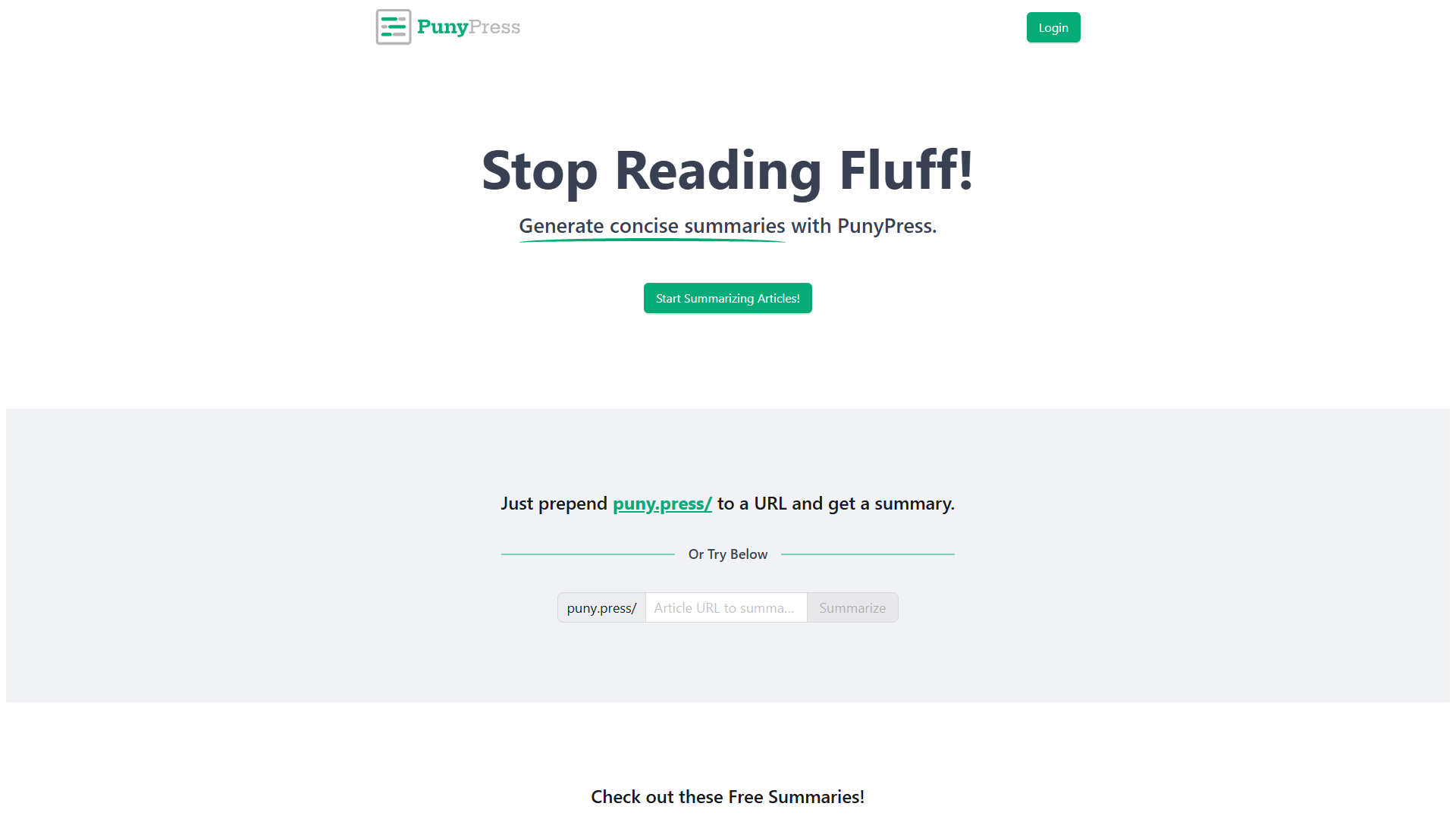 PunyPress PunyPress