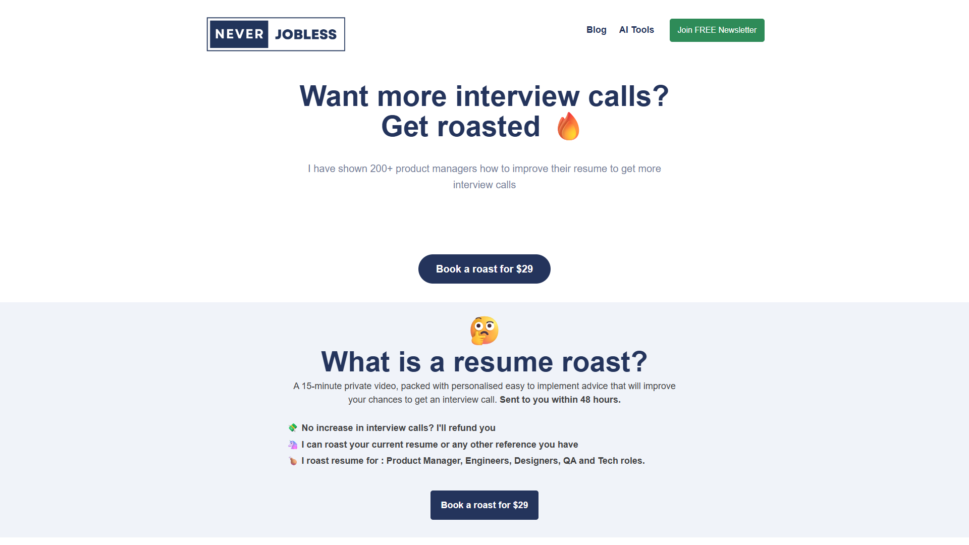NeverJobless Resume Roast NeverJobless Resume Roast