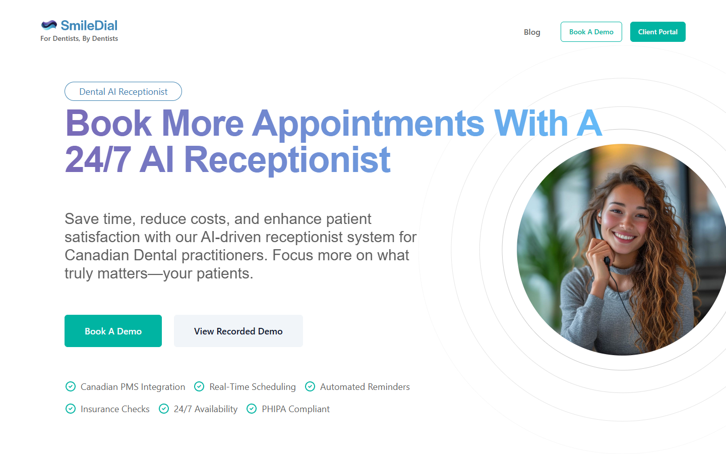 SmileDial — Dental AI Receptionist SmileDial — Dental AI Receptionist
