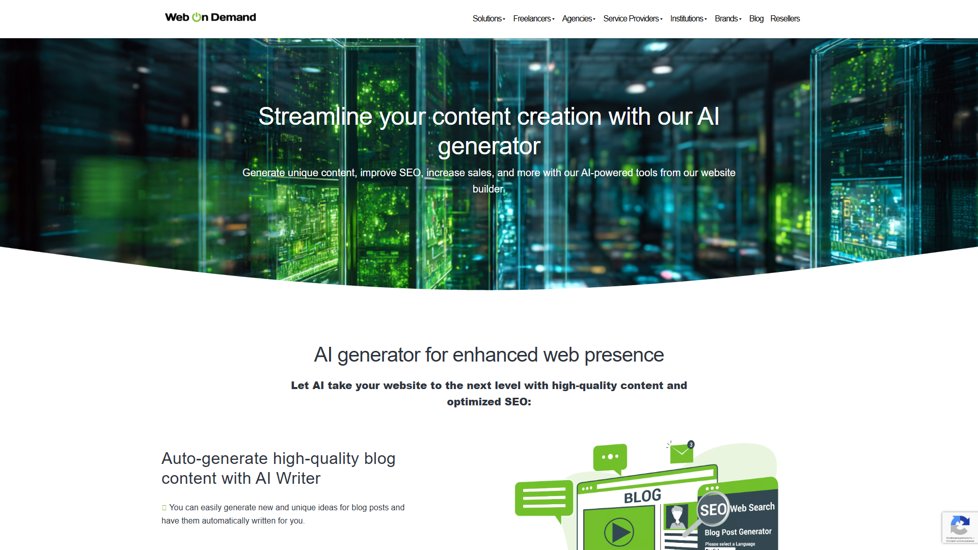 Web on Demand AI Generator Web on Demand AI Generator