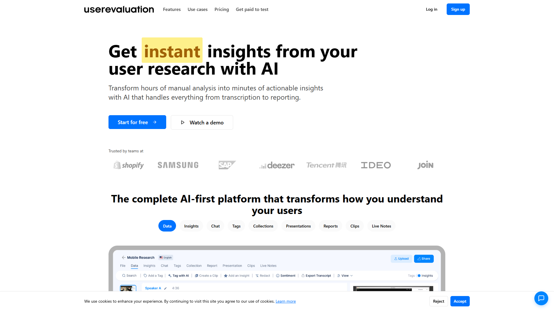User Evaluation User Evaluation