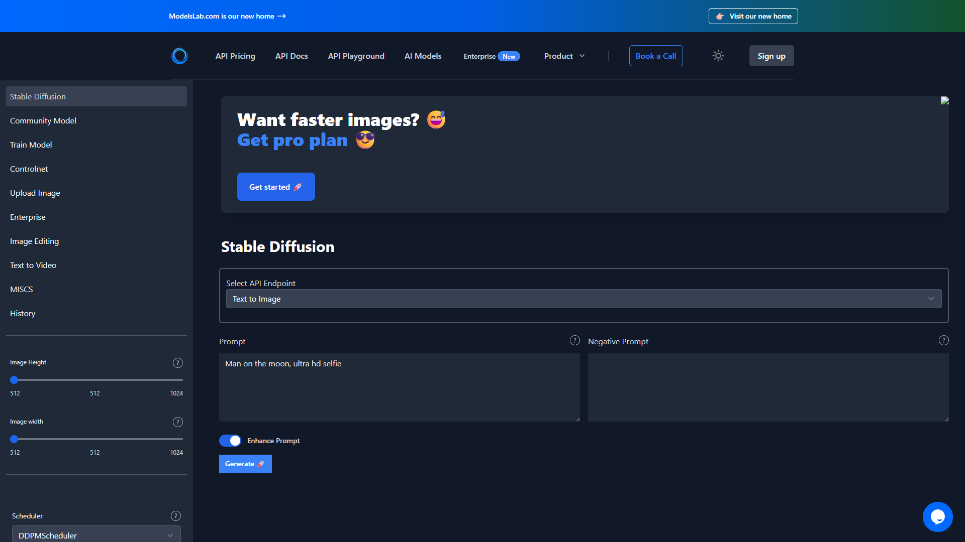 Stable Diffusion API Playground Stable Diffusion API Playground