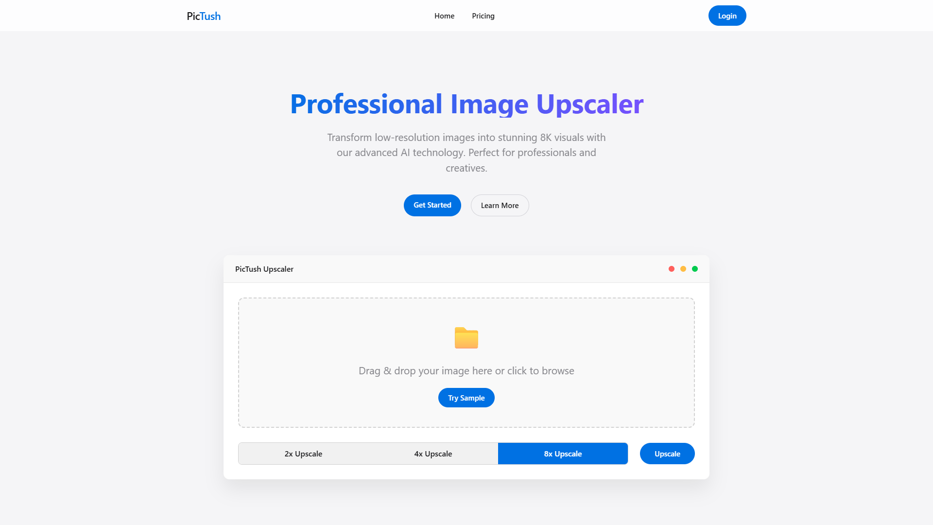 PicTush AI Image Upscaler PicTush AI Image Upscaler