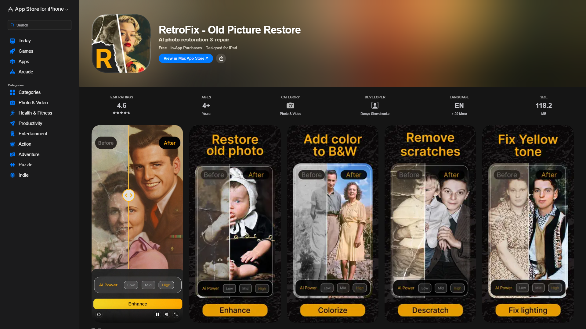 RetroFix — Old Picture Restore RetroFix — Old Picture Restore