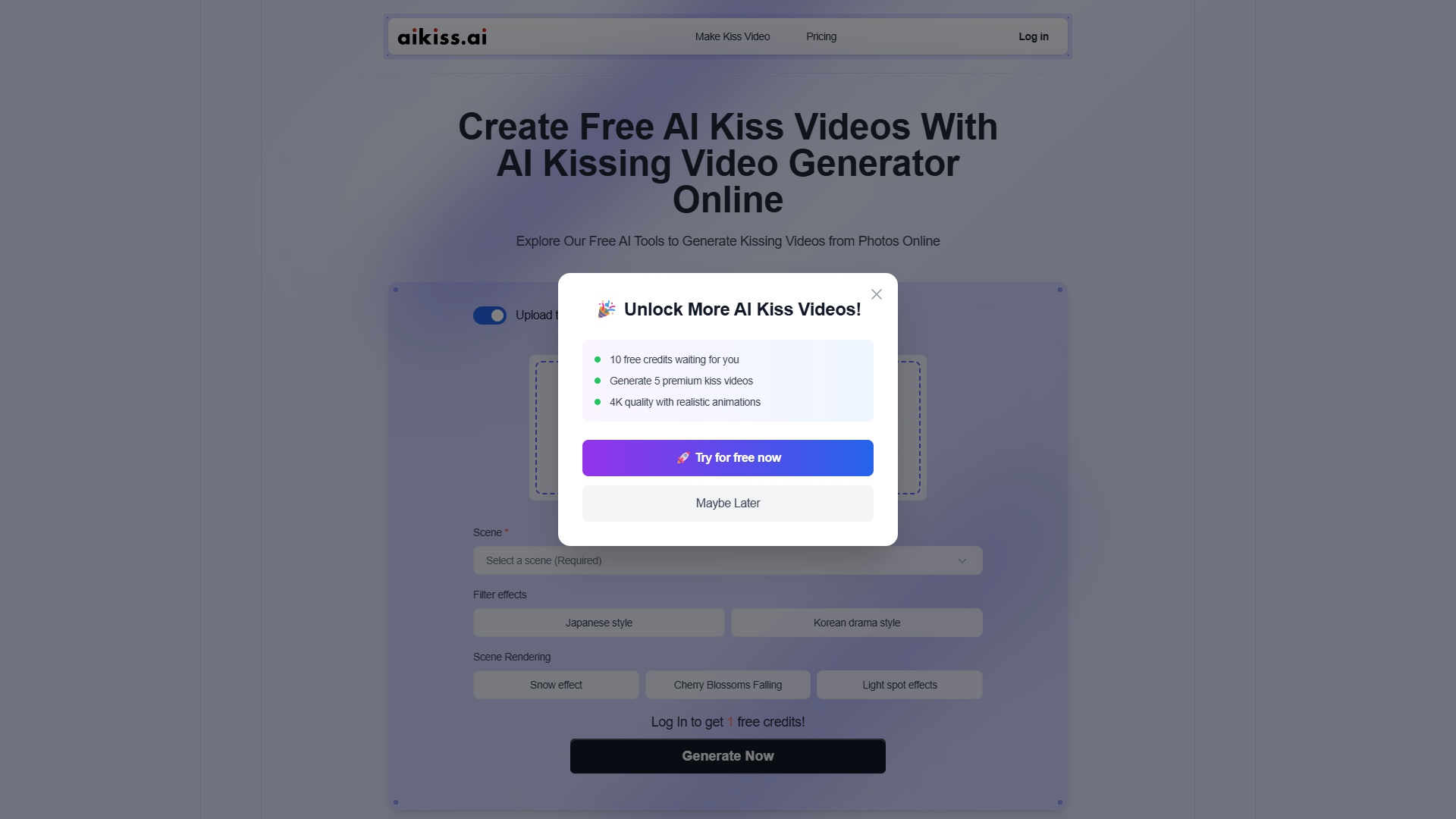 AI Kiss Video Generator (Aikiss) AI Kiss Video Generator (Aikiss)