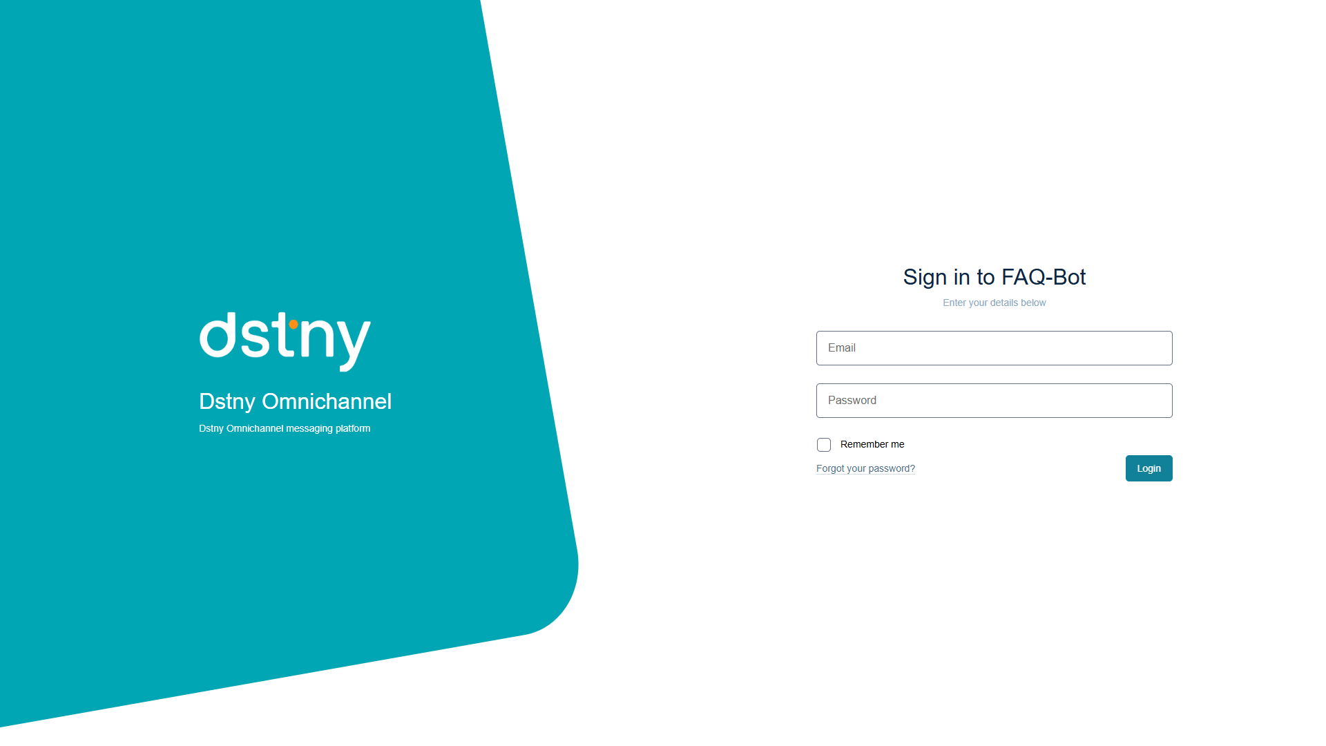 Dstny Omnichannel FAQ-Bot Dstny Omnichannel FAQ-Bot
