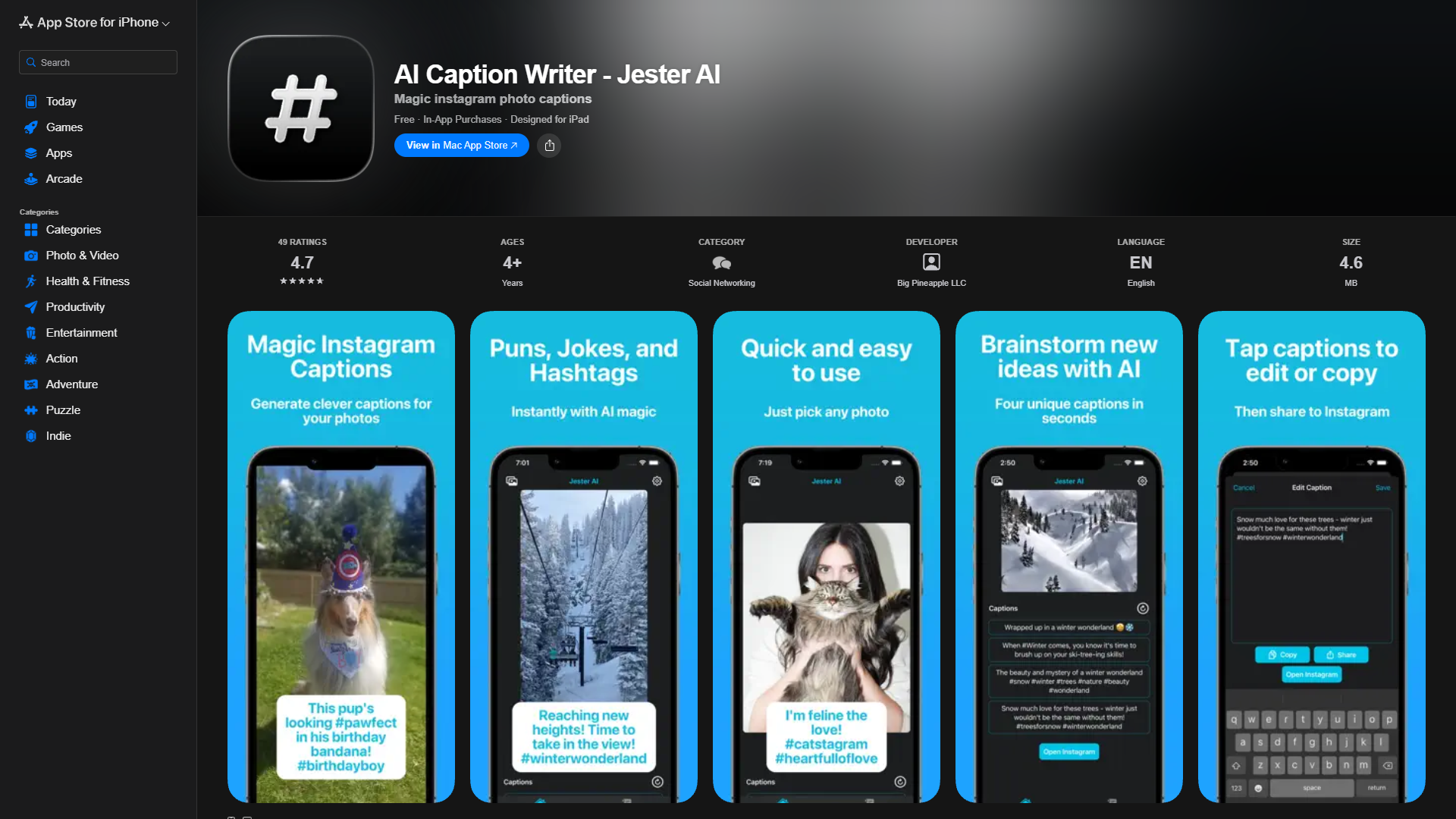 AI Caption Writer — Jester AI AI Caption Writer — Jester AI