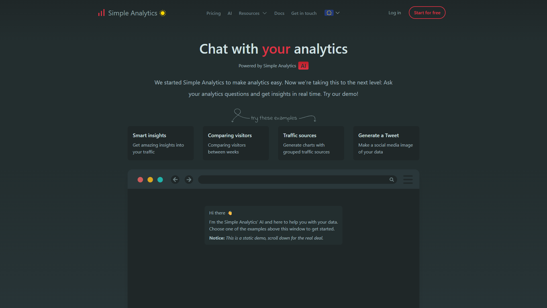 Simple Analytics AI Simple Analytics AI
