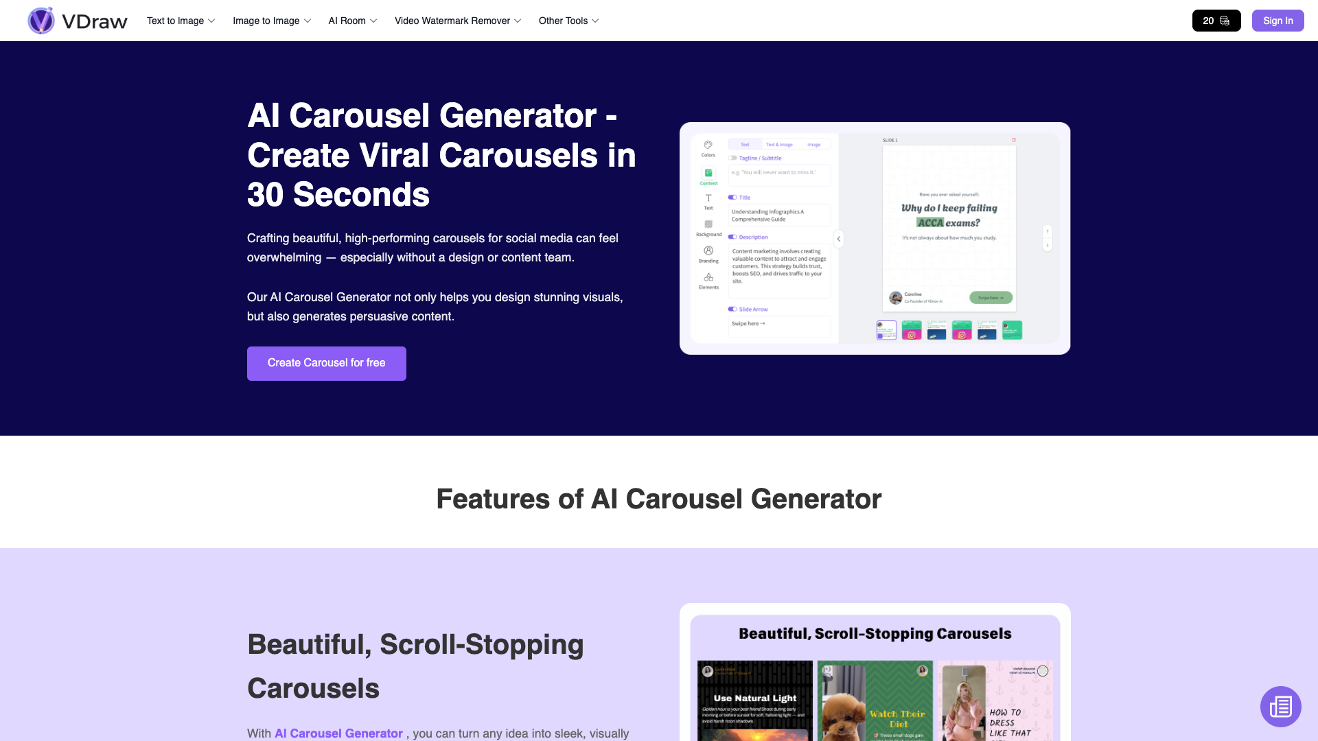 AI Carousel Generator AI Carousel Generator