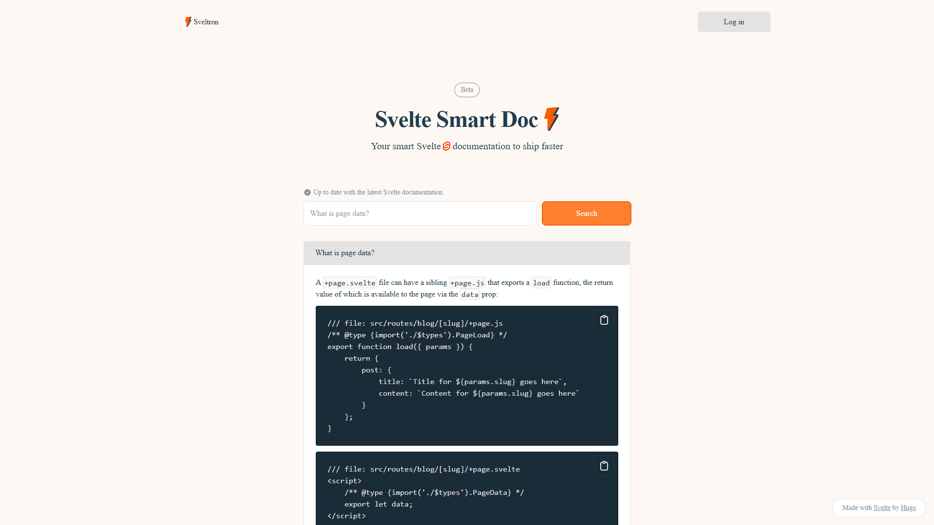 Svelte Smart Doc Svelte Smart Doc