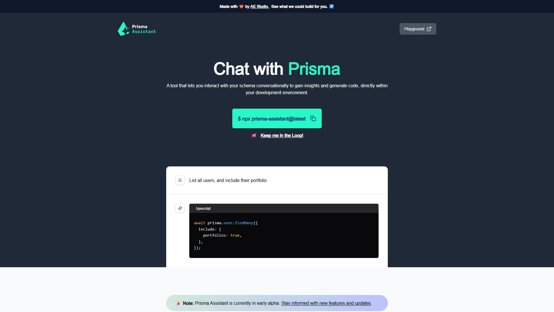 Prisma Assistant Prisma Assistant