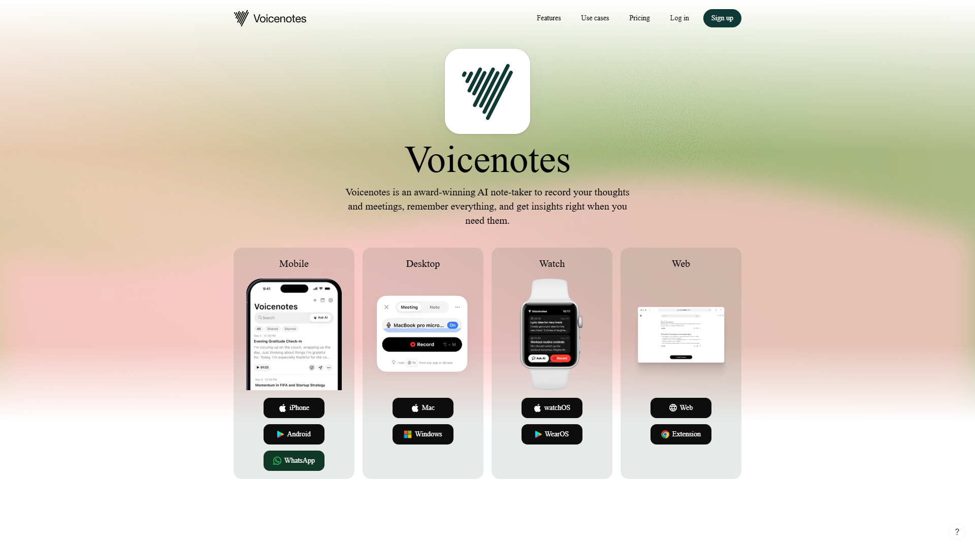 Voicenotes Voicenotes
