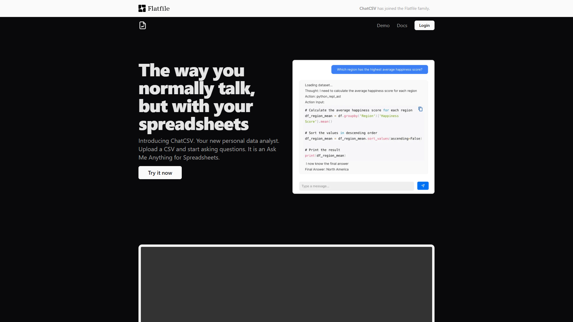 ChatCSV ChatCSV