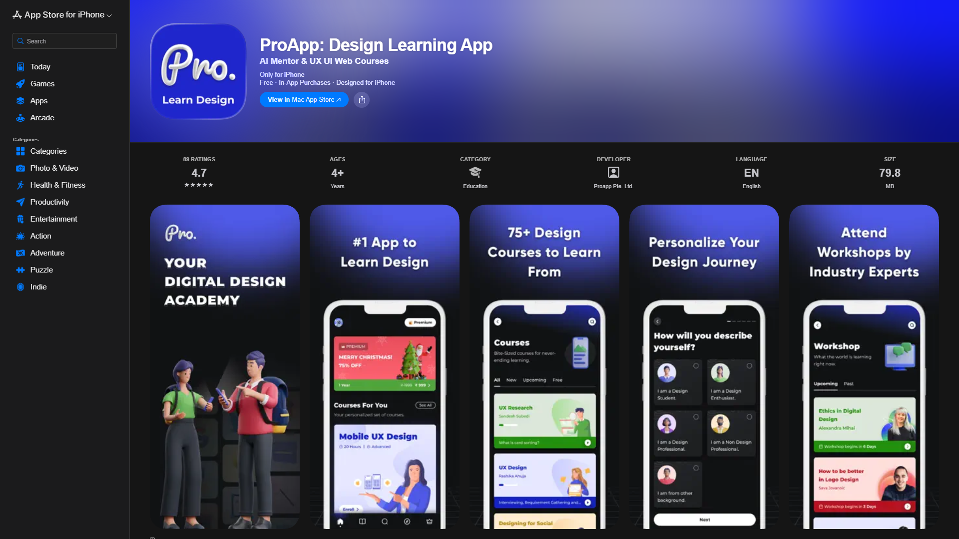 ProApp: Design Learning App ProApp: Design Learning App