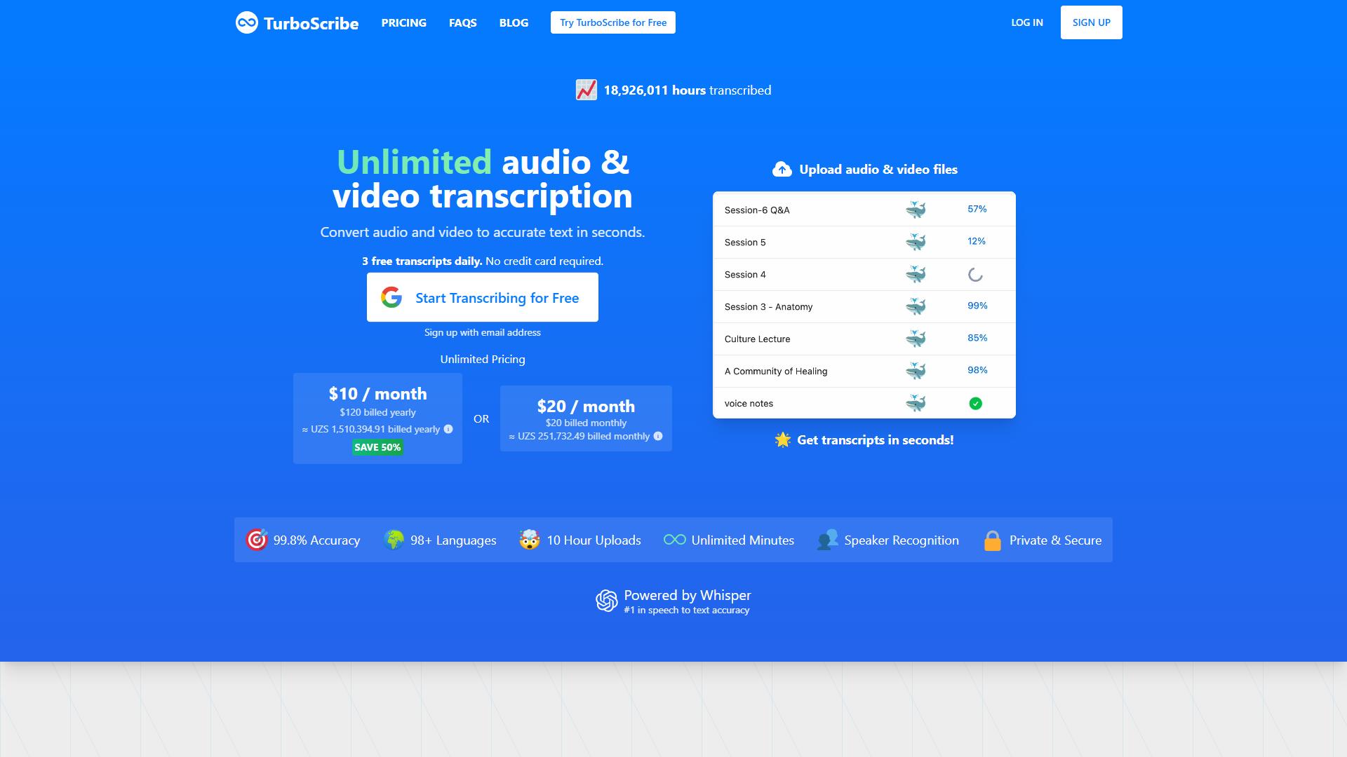 TurboScribe TurboScribe