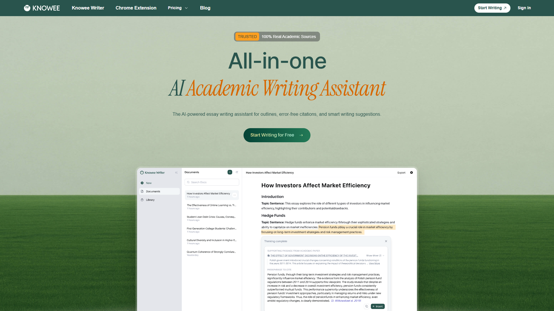 Knowee Writer Knowee Writer
