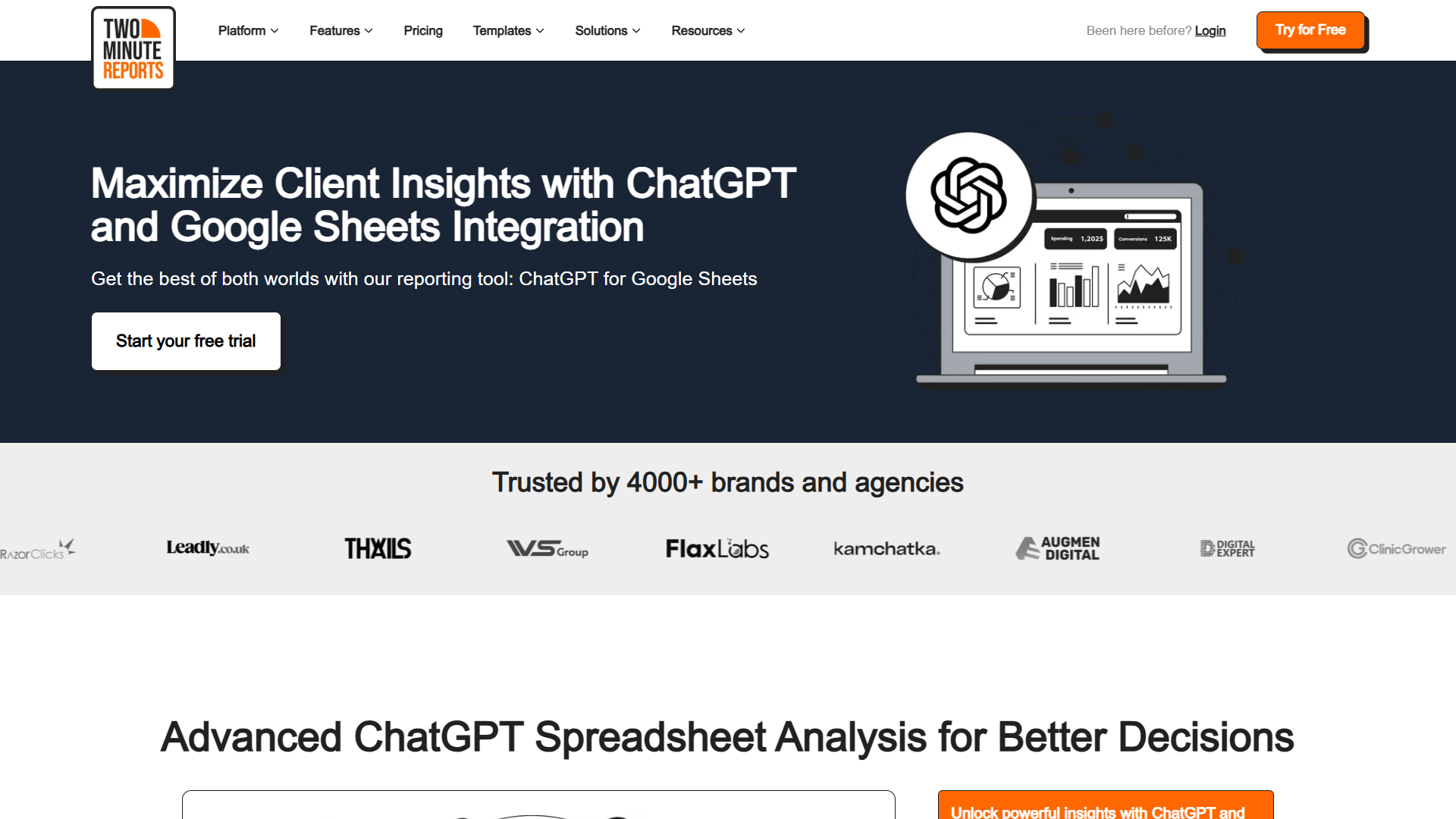 Two Minute Reports: ChatGPT для Google Sheets Two Minute Reports: ChatGPT для Google Sheets