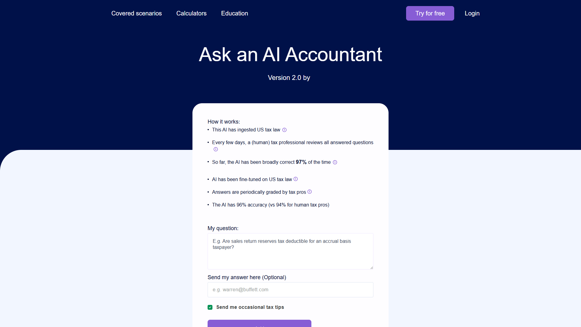 Ask an AI Accountant 2.0 Ask an AI Accountant 2.0