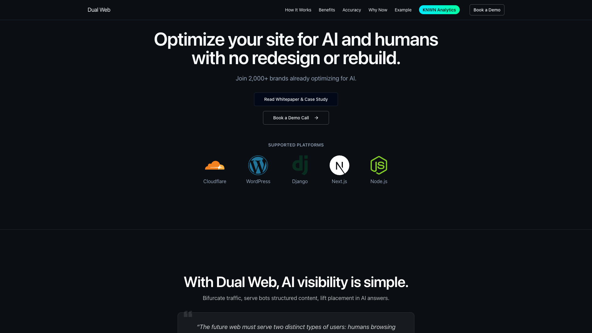 Dual Web Dual Web