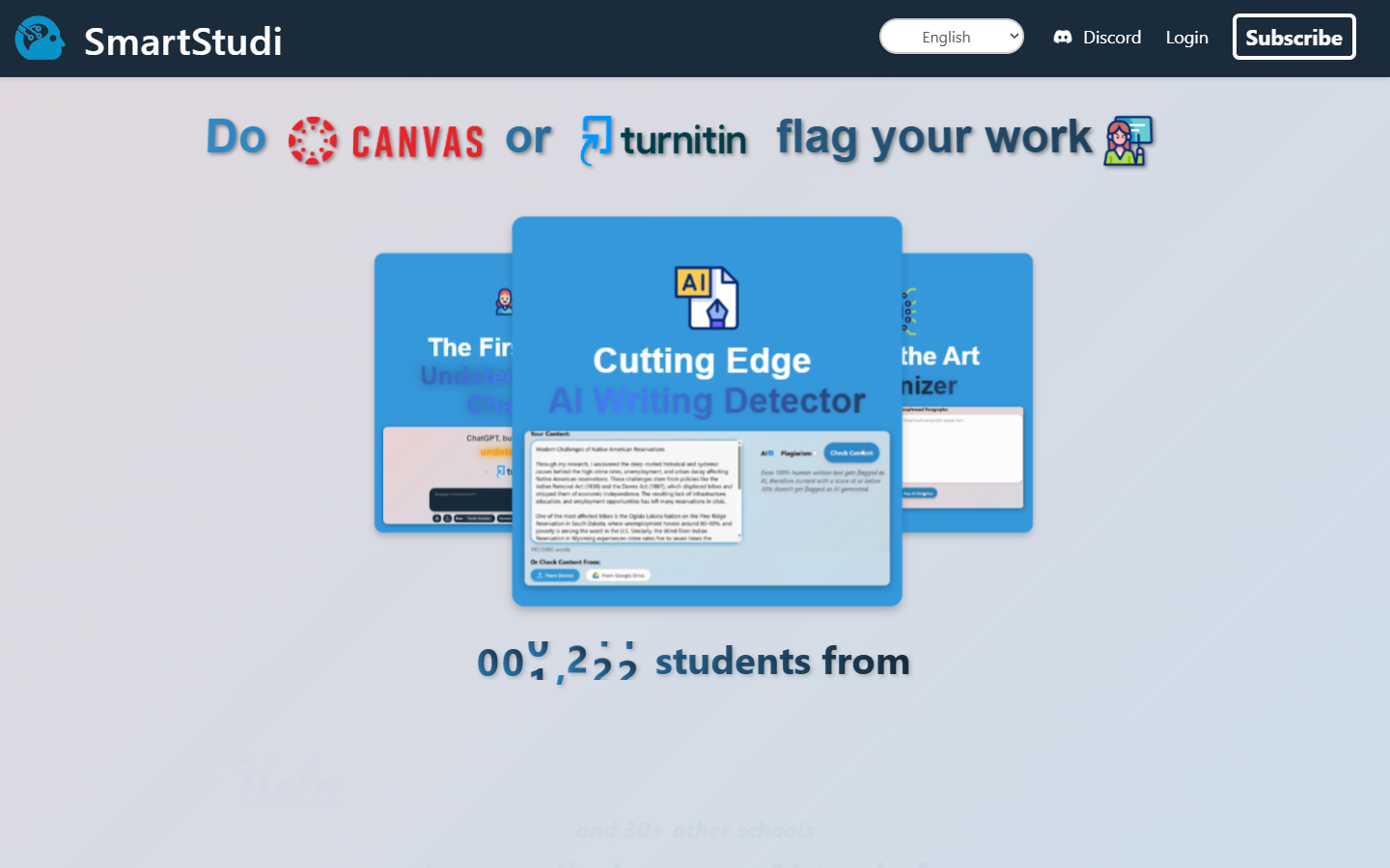 SmartStudi AI Writing Detector SmartStudi AI Writing Detector