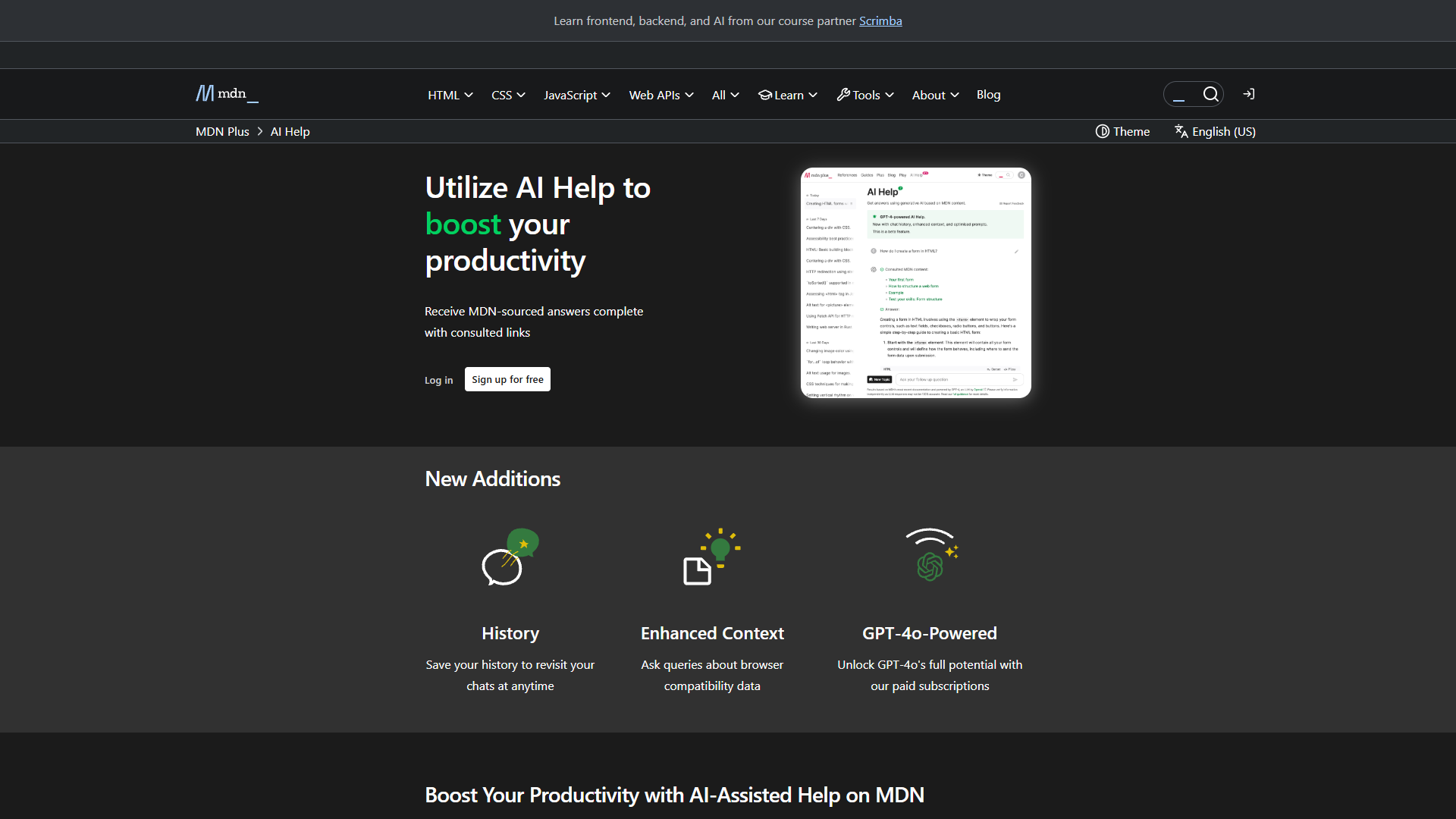 MDN Plus AI Help MDN Plus AI Help