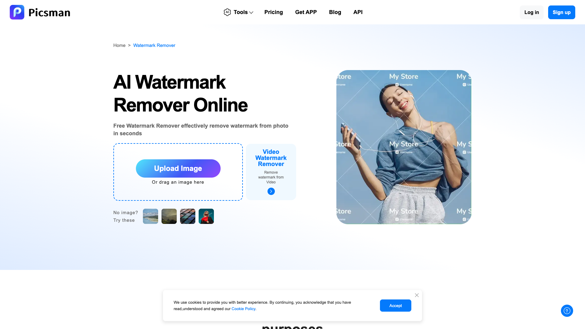 Picsman AI Watermark Remover Picsman AI Watermark Remover