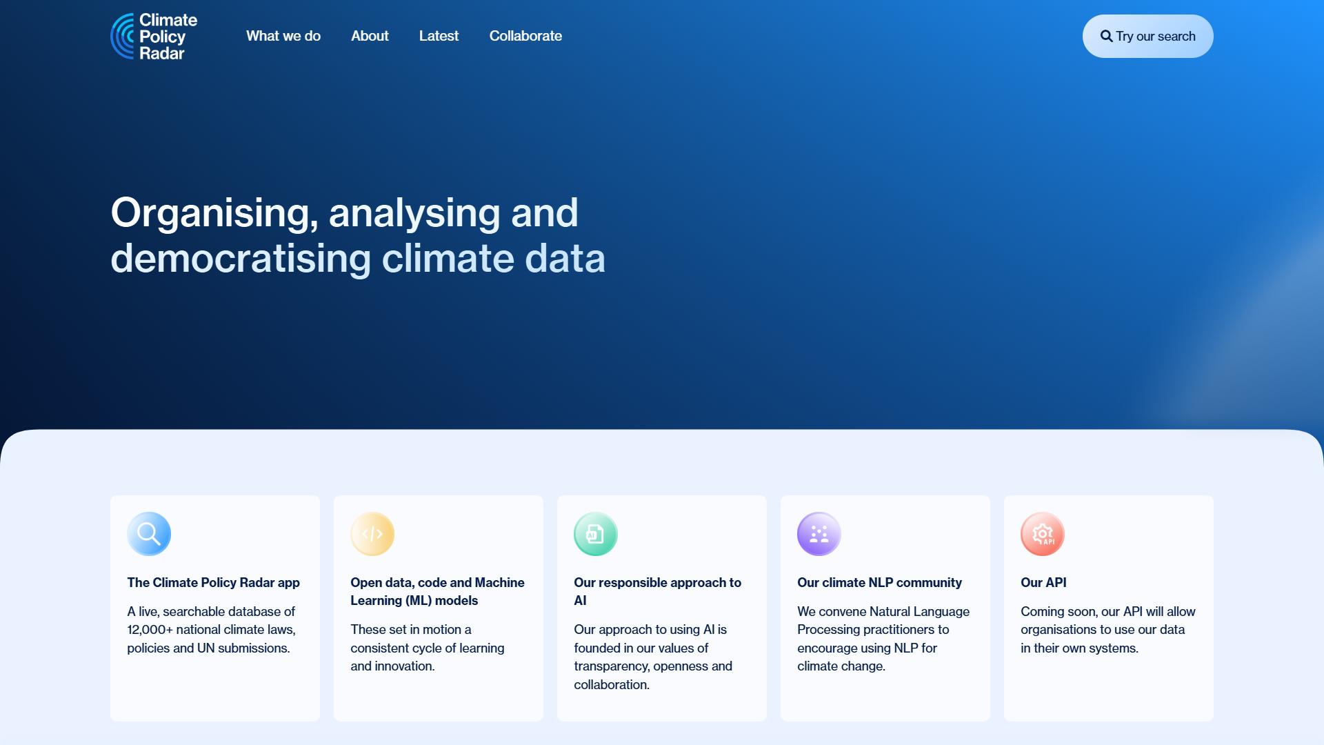 Climate Policy Radar Climate Policy Radar