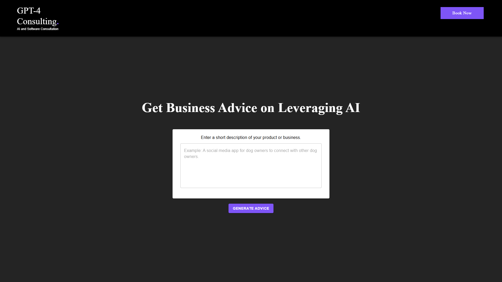 GPT-4 Consulting: AI Business Advice GPT-4 Consulting: AI Business Advice
