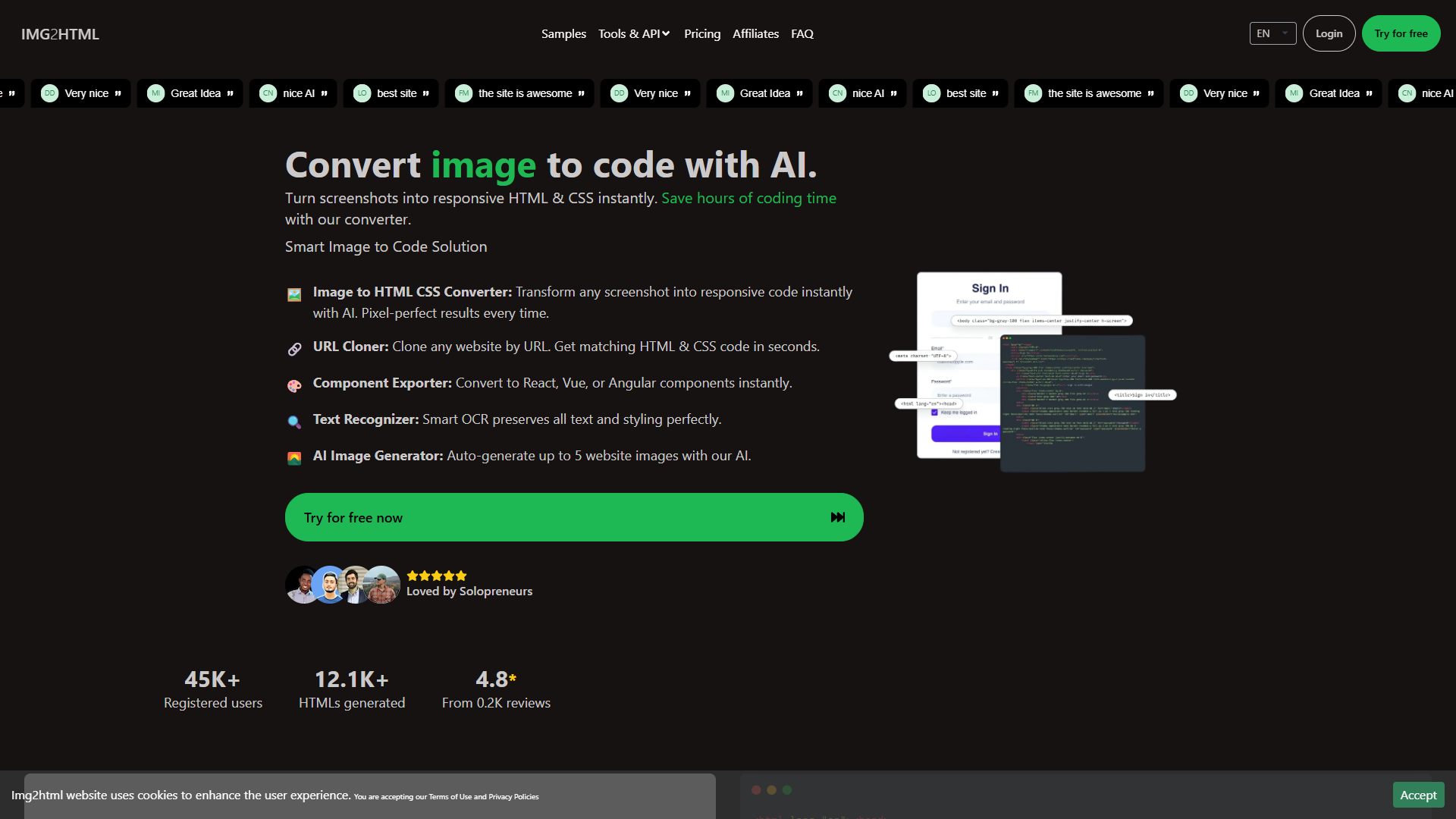 IMG2HTML IMG2HTML