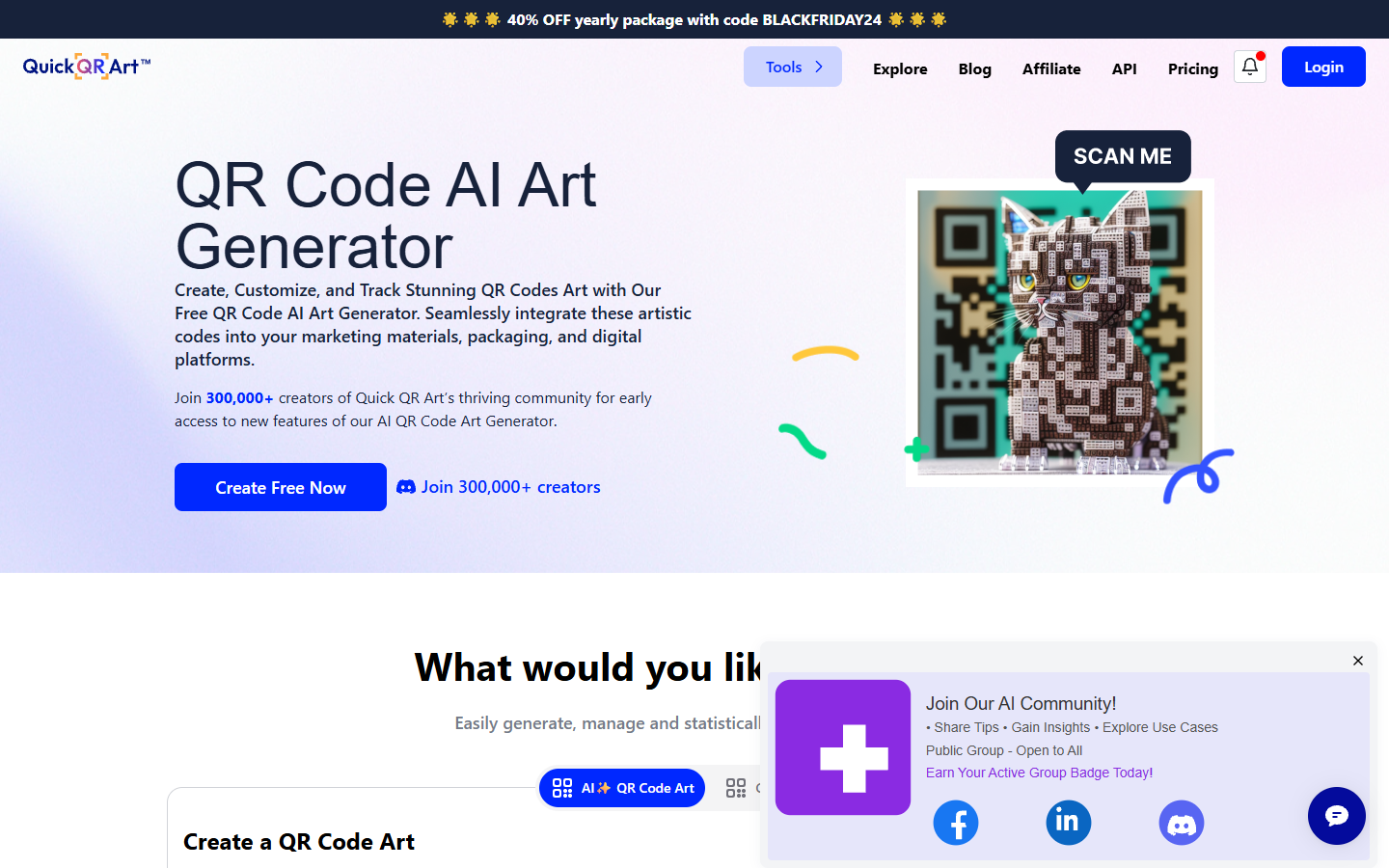 Quick QR Art — QR Code AI Art Generator Quick QR Art — QR Code AI Art Generator
