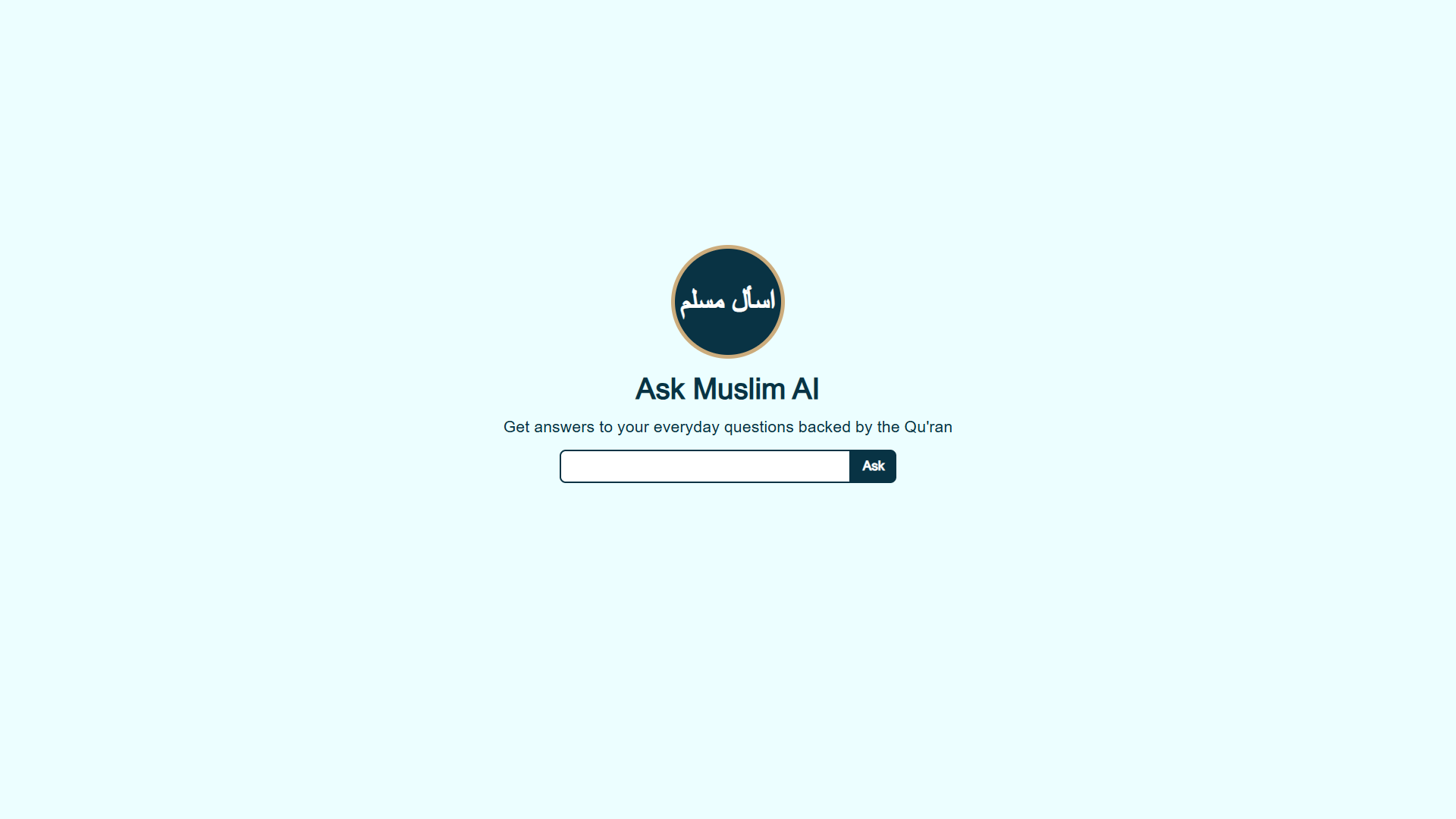 Ask Muslim AI Ask Muslim AI
