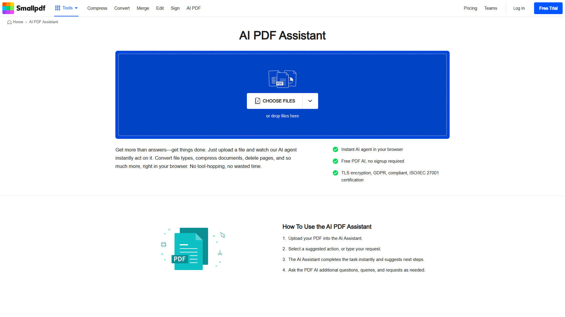 AI PDF Assistant от Smallpdf AI PDF Assistant от Smallpdf