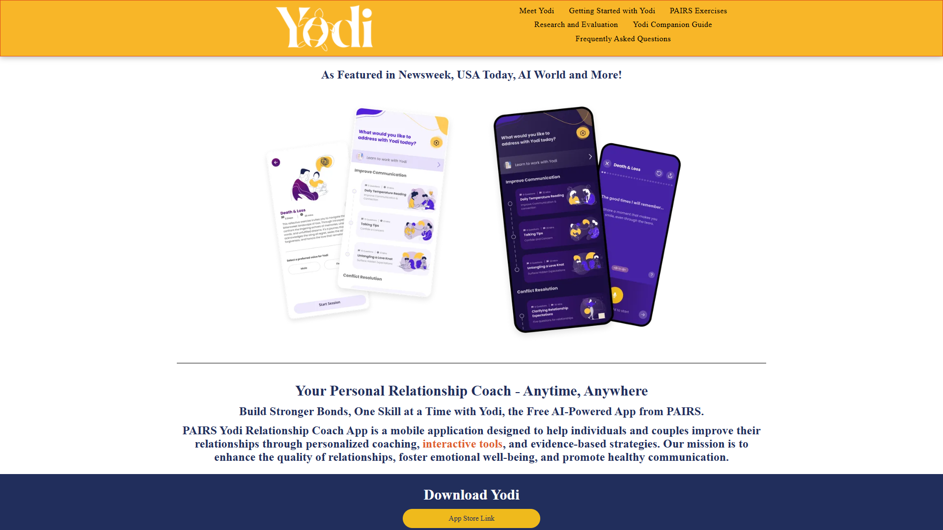 PAIRS Yodi Relationship Coach App PAIRS Yodi Relationship Coach App